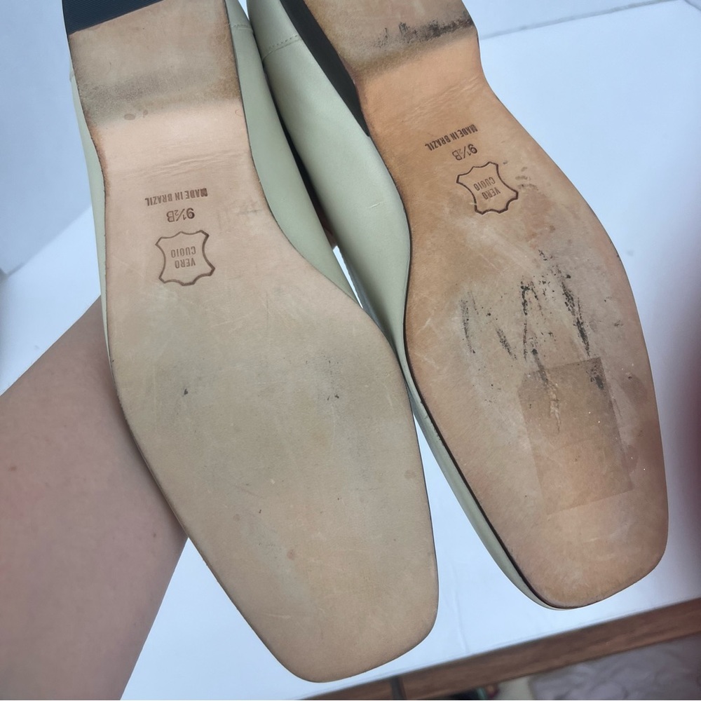 Talbots cream flat loafer shoe in woman’s 8.5 - Picture 4 of 11